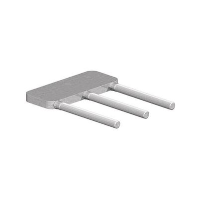 Gate stop with three legs, 120mm wide. Galvanised Gate stop with three legs, 120mm wide. Galvanised