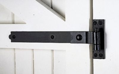 Cranked hinge set, black