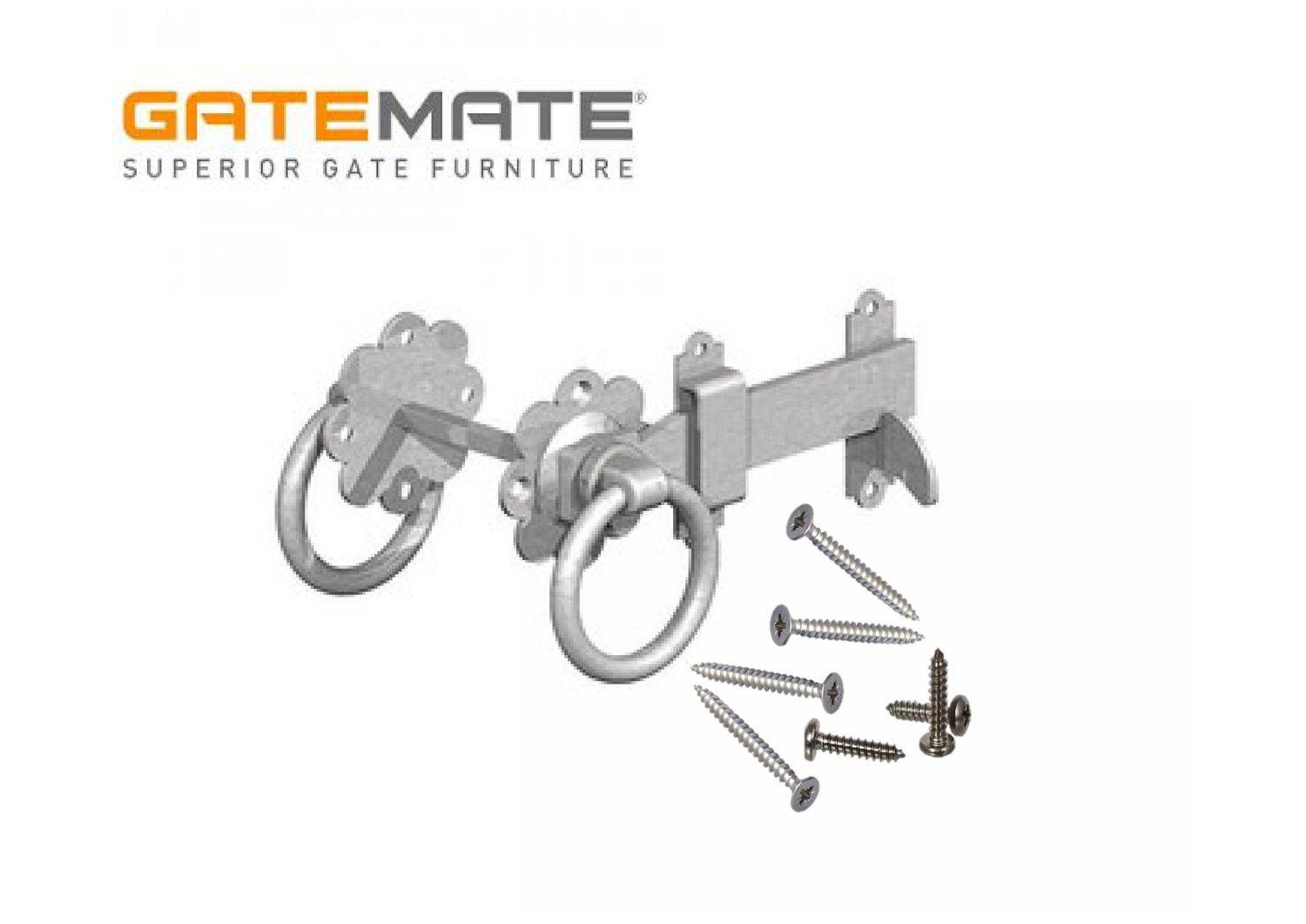 Ring latch, 125mm, galvanised