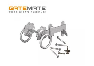 Ring latch, 125mm, galvanised