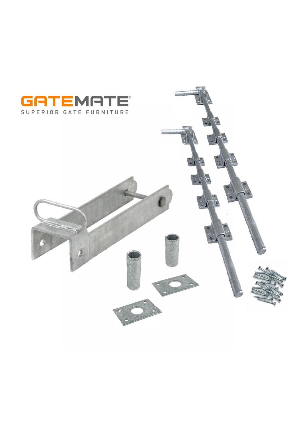 Fastener with two 600mm bolts, galvanised.