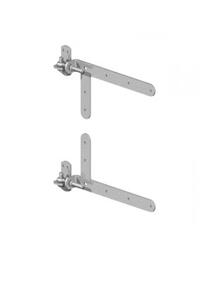 Adjustable and braced hinges, galvanised