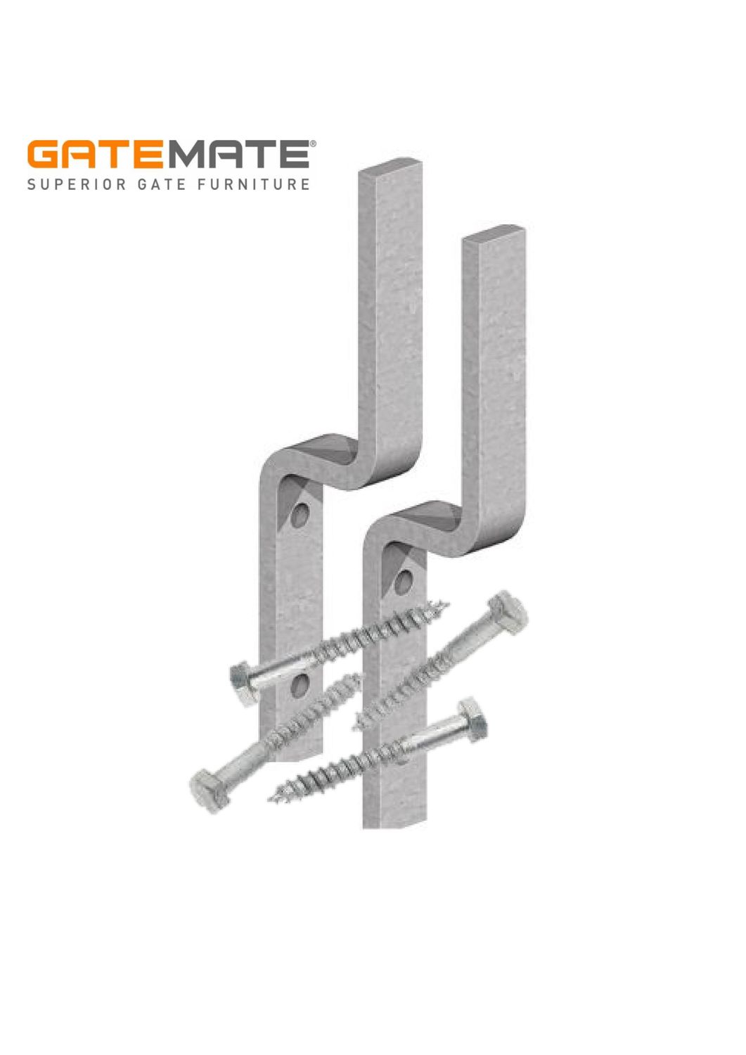 Fence rail bracket, galvanised