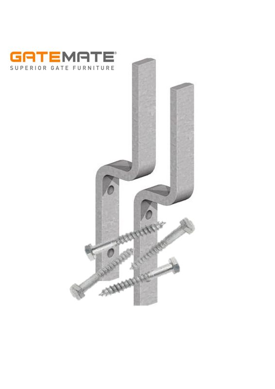 Fence rail bracket, galvanised Fence rail bracket, galvanised