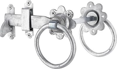 Ring latch, 150mm, galvanised