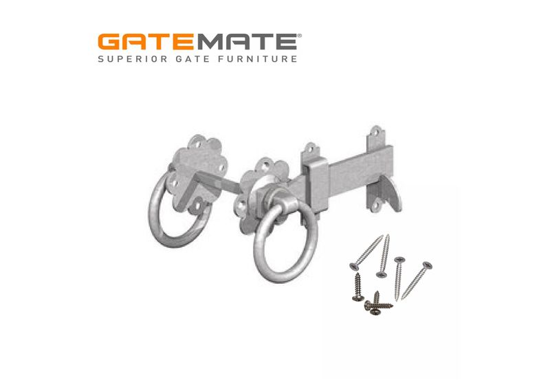 Ring latch, 175mm, galvanised