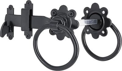 Ring latch, 150mm, black
