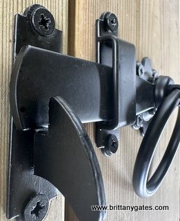 Ring latch, 175mm, black