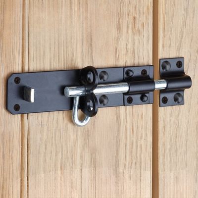 Brenton bolt, 100mm/12mm diameter, black/zinc