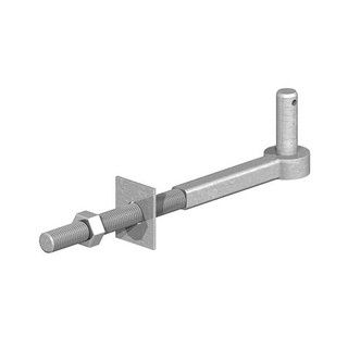 Hook to bolt, 19mm pin, galvanised.