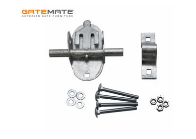 Oval pad-bolt, galvanised Oval pad-bolt, galvanised