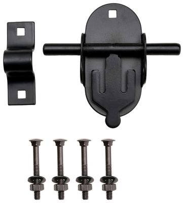 Oval pad-bolt, black polymer