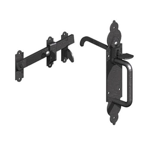 GATEMATE®; Suffolk latch, gothic-style, black
