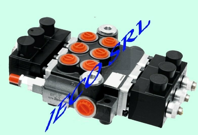 DISTRIBUTORE OLEODINAMICO ELETTRICO 1/2 80 LITRI 12 Vcc 3 CURSORI