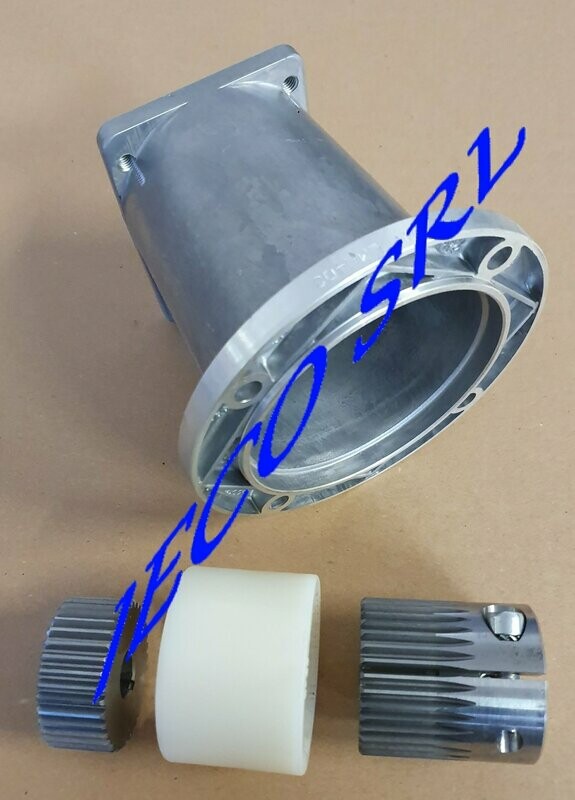 ACCOPPIAMENTO PROFESSIONALE PER  MOTORE ALBERO CILINDRICO D. 25,4 (1") POMPA GR 2
