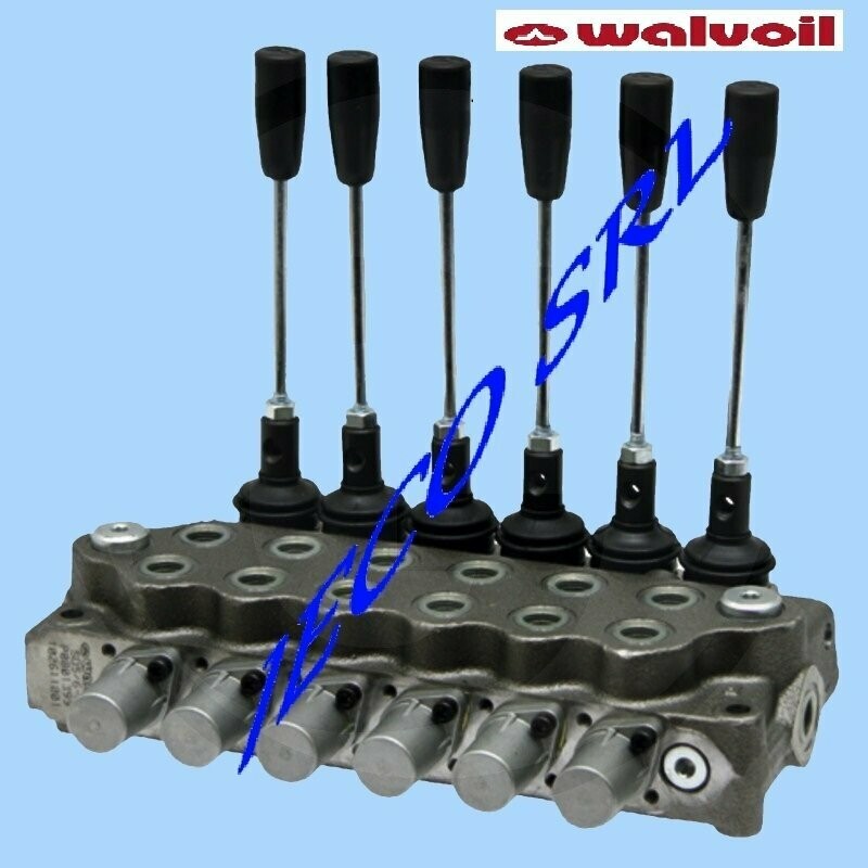 DISTRIBUTORE WALVOIL SD5 6 LEVE DOPPIO EFFETTO 3/8