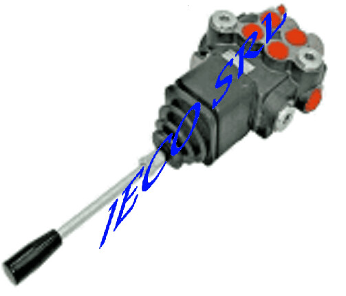 DISTRIBUTORE OLEODINAMICO 2 LEVE CON 1 JOYSTICK DOPPIO EFFETTO 3/8