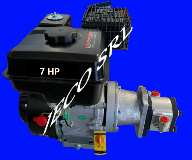 KIT SPACCALEGNA MOTORE TERMICO 7 HP LONCIN  POMPA SINGOLA
