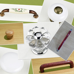 VERRE/CÉRAMIQUE/PLASTIQUE/BOIS (boutons &amp; poignées)