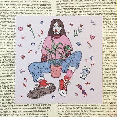 'Plant Gal' digital print
