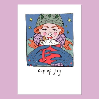 'Cup of Joy' A6 Christmas cards