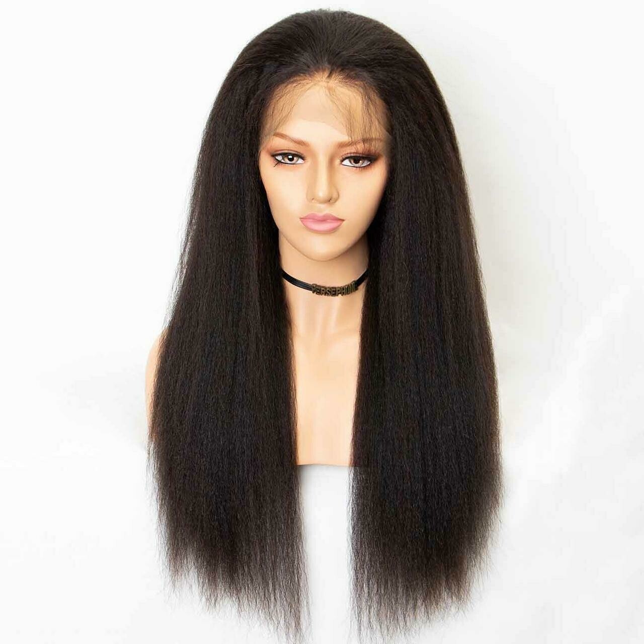 24 inches Afro kinky lace frontal wig 