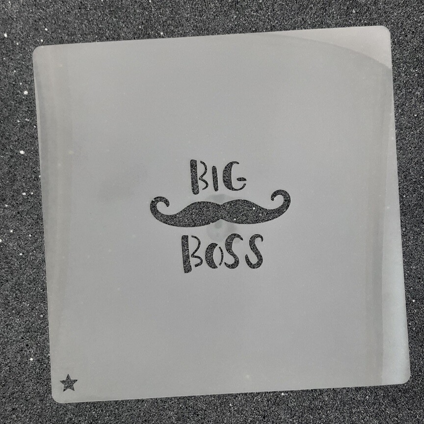 Трафарет для пряников "Big Boss №1"