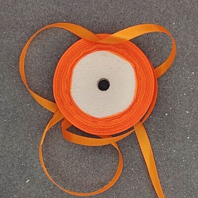 Оранжевая атласная лента 10 мм
