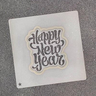 Форма для пряника "Happy New Year #1" (8 x 9 cm)