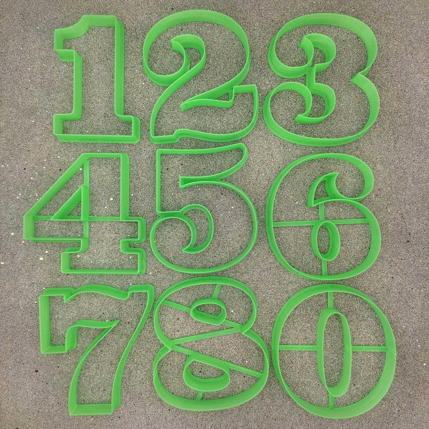 Набор форм для пряников "Набор цифр Clarendon" 8 см