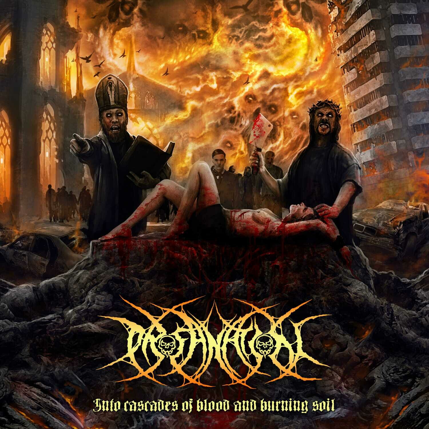 CD Into Cascades Of Blood And Burning Soil