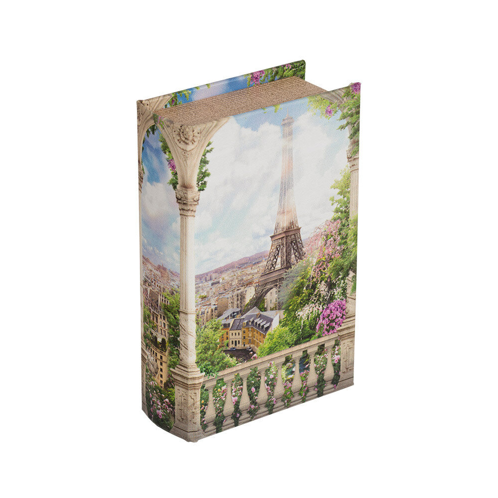 BBK-01 шкатулка-книга 17 x 11 x 5 см, №091 "Панорама Парижа"