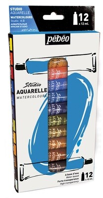 Краска акварель "PEBEO" набор Studio Aquarelle 12 цв. 12 мл