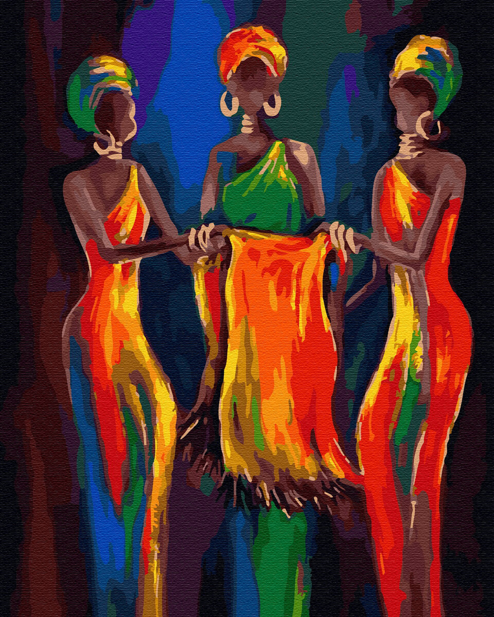 Картина по номерам ВанГогВоМне ZX 23358 Африканские девушки 40х50 см