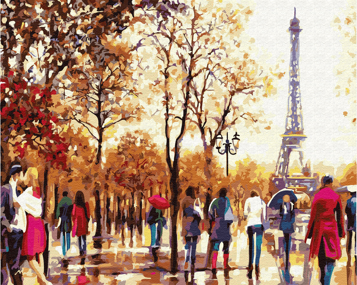 Картина по номерам ВанГогВоМне ZX 10132 Осень в Париже 40х50 см