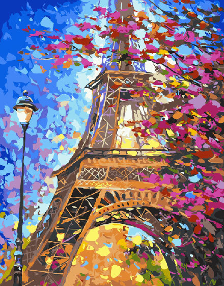 Картина по номерам ВанГогВоМне ZX 20096 Краски весеннего Парижа 40х50 см
