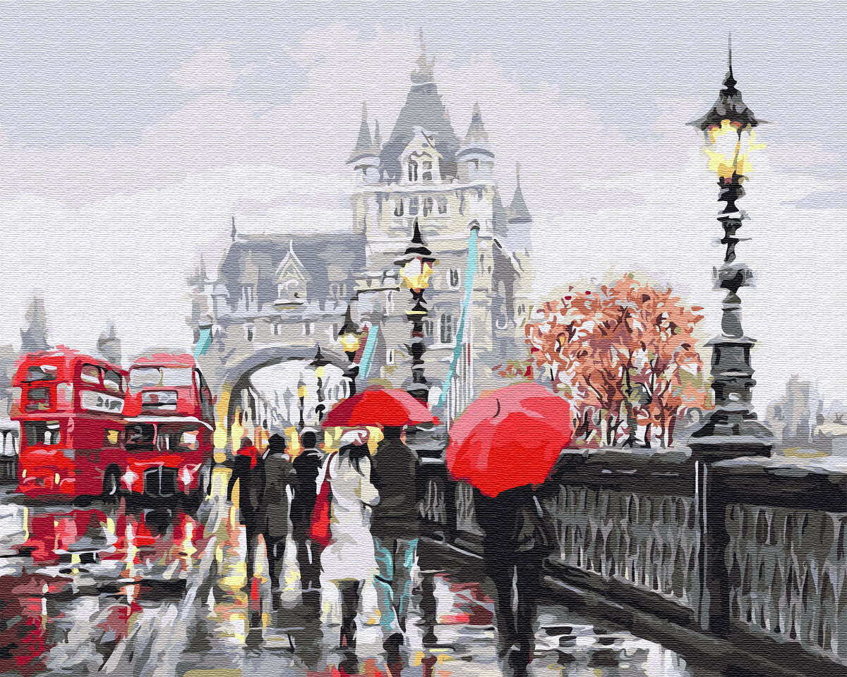 Картина по номерам ВанГогВоМне ZX 20203 Дождливый Лондон 40х50 см