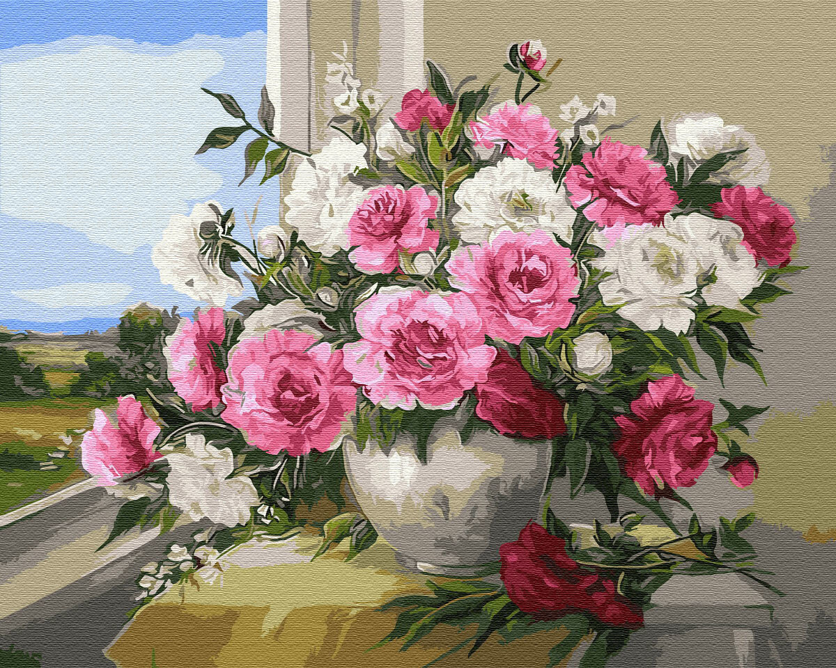 Картина по номерам ВанГогВоМне ZX 20082 Прелесть, розы 40х50 см