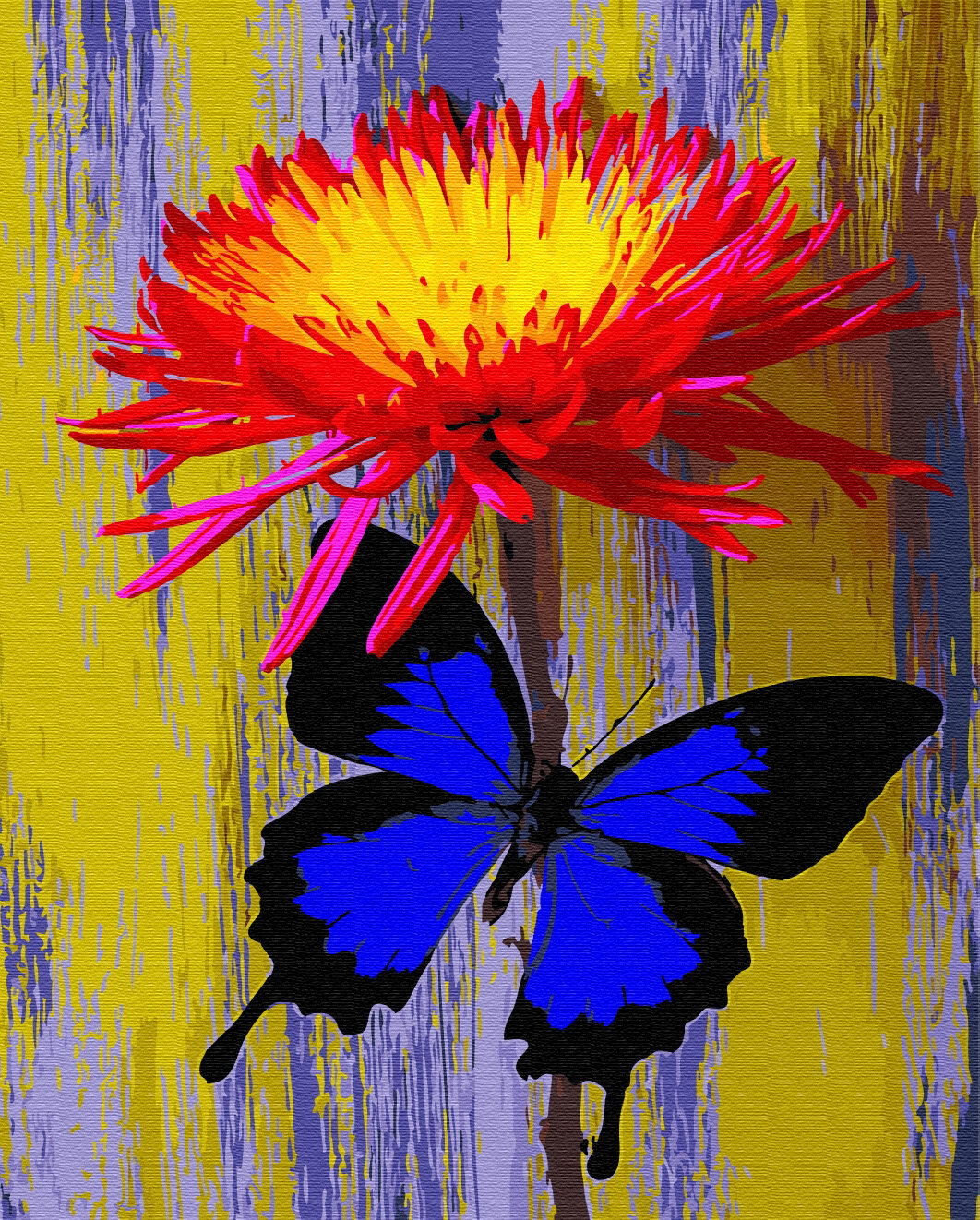 Картина по номерам ВанГогВоМне ZX 23789 Парусник Улисс на цветке 40х50 см