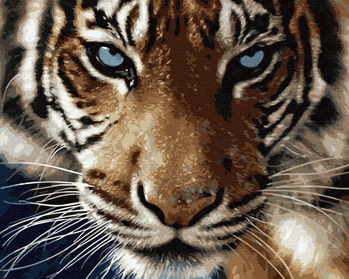 Картина по номерам ВанГогВоМне ZX 20063 Взгляд тигра 40х50 см