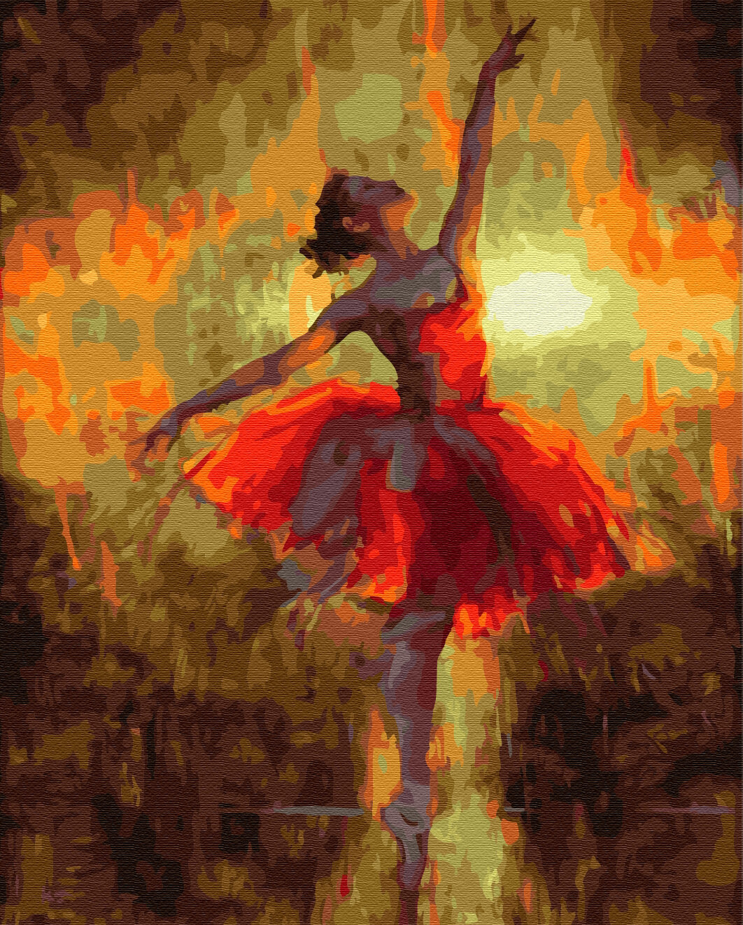 Картина по номерам ВанГогВоМне ZX 23750 Огни балета 40х50 см