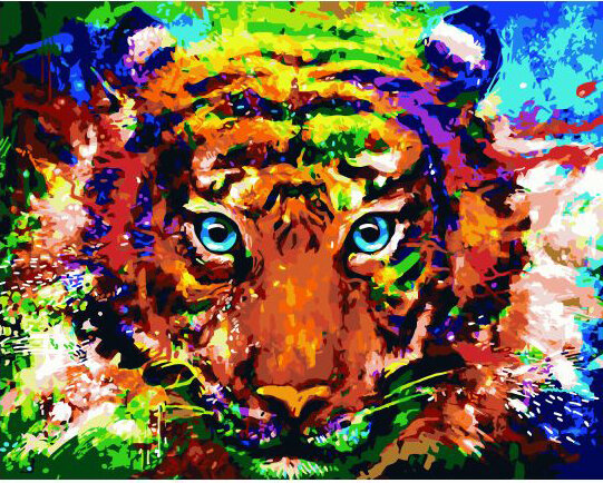 Картина по номерам ВанГогВоМне ZX 23077 Цветной хищник 40х50 см