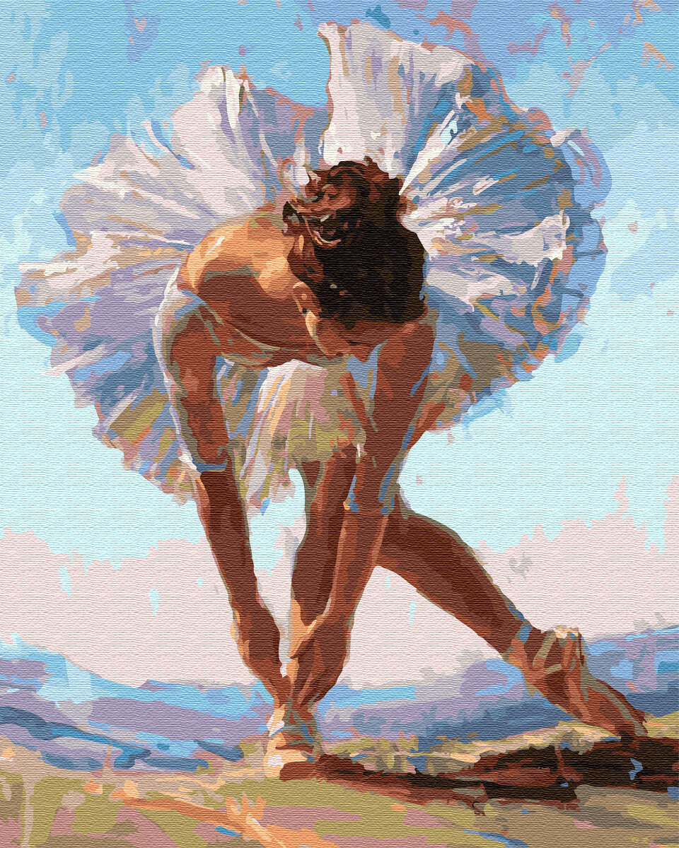 Картина по номерам ВанГогВоМне ZX 23068 Воздушная балерина 40х50 см