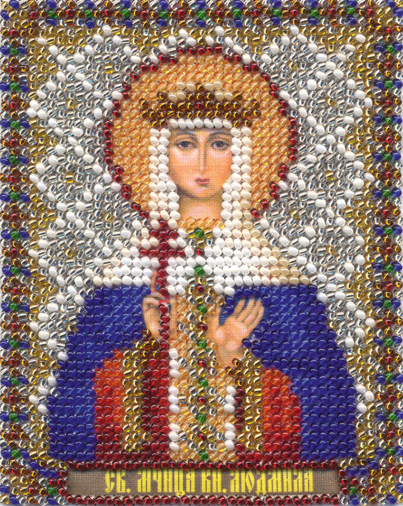 Набор для вышивания "PANNA" CM-1365 "Икона св. мученицы княгини Людмилы" 8,5x11 см
