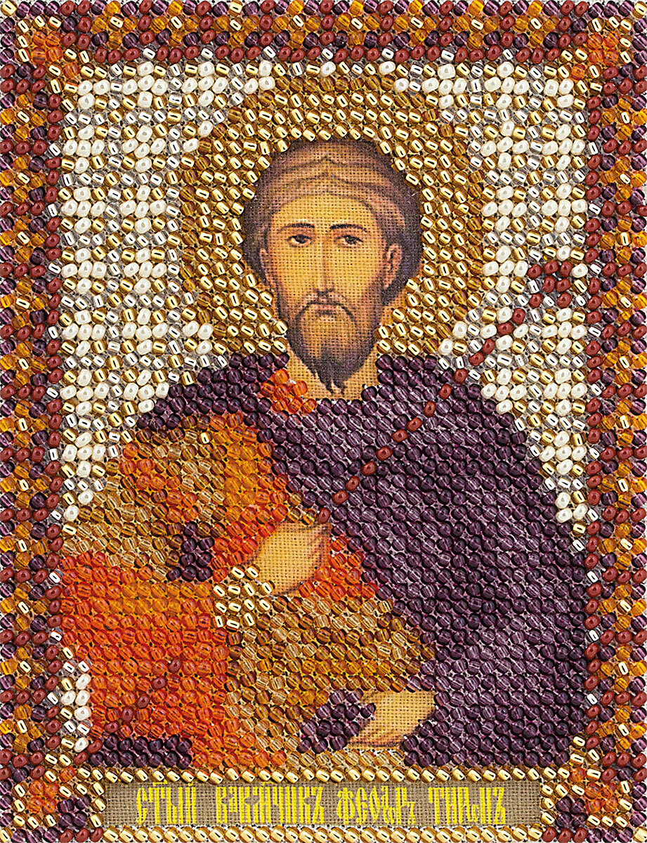 Набор для вышивания "PANNA" CM-1482 "Икона Святого Великомученика Феодора Тирона" 8,5x10,5 см