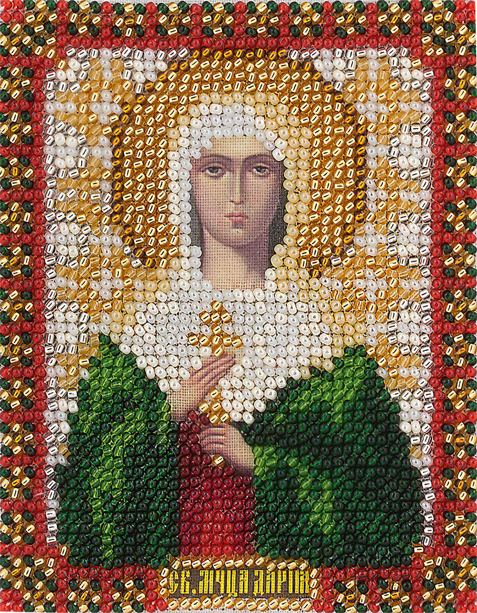 Набор для вышивания "PANNA" CM-1217 "Икона Святой мученицы Дарьи" 8,5x10,5 см