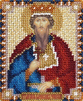 Набор для вышивания "PANNA" CM-1862 "Икона Святого мученика князя Чешского Вячеслава" 8,5x11 см