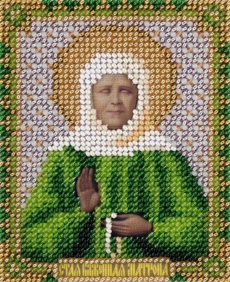 Набор для вышивания "PANNA" CM-1820 "Икона Святой блаженной Матроны Московской" 8,5x11 см