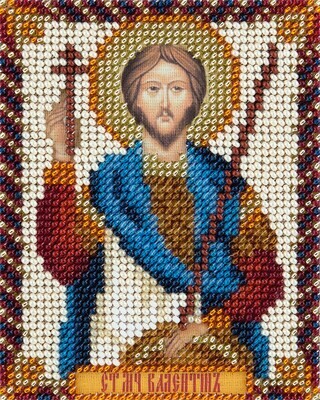 Набор для вышивания "PANNA" CM-1935 "Икона Святого мученика Валентина Доростольского" 8,5x11 см