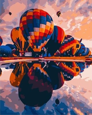 Картина по номерам Colibri "Воздушные шары на земле" 40х50см